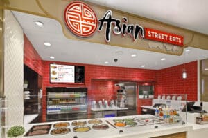 A photo of the Asian Street Eats storefront at LAX